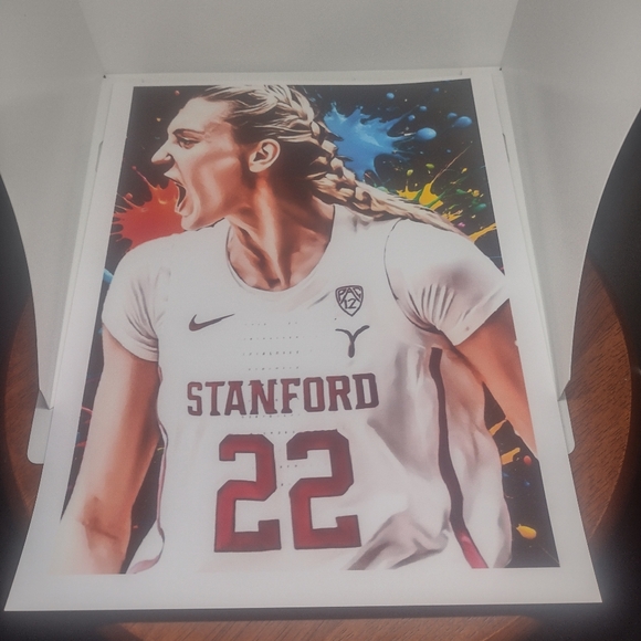 CAMERON BRINK STANFORD 8.5x11 ULTRA PREMIUM GLOSSY REPRINT ART BASKETBALL POSTER - Picture 3 of 8